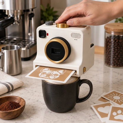 BeanPrint Coffee Photo Printer + 12 Stencil Set